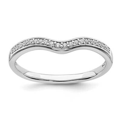 Contoured Diamond Band 14k White Gold RM6430B-009-WAA, MPN: RM6430B-009-WAA,