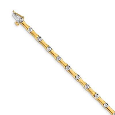 Diamond Bracelet 14k Two-Tone Gold BM4614-025-YWA, MPN: BM4614-025-YWA, 191101332487