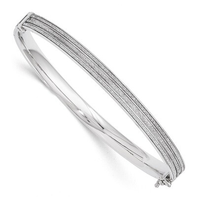 Leslie&#39;s Glimmer Infused Hinged Bangle Bracelet - Sterling Silver HB-QLF481, MPN: QLF481, 886774969…