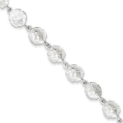 7 Inch Sand Dollars Bracelet Sterling Silver QA33-7, MPN: QA33-7, 883957902814