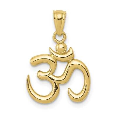 Om Symbol Pendant 10k Gold Polished 10K5437, MPN: 10K5437,