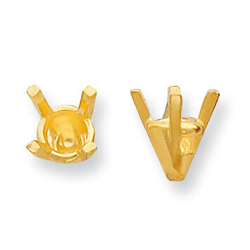 Round 4-Prong V Tapered 4.00ct. Setting 14k Gold YG106-14, MPN: YG106-14,