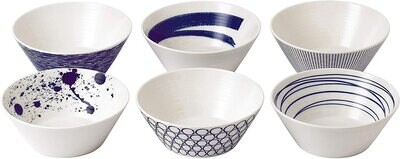 Royal Doulton Pacific Mixed Patterns Bowl 6.2 Inch Set of 6, MPN: 40019363, 701587283373