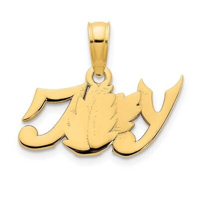 Joy Pendant 14k Gold Polished D5019, MPN: D5019,