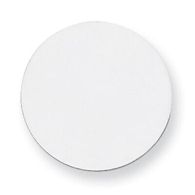 Round Stamping Sterling Silver Rhodium-plated SS1015, MPN: SS1015,