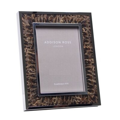 Addison Ross 8 x 10 Inch Ph Brown &amp; Silver Picture Frame Silver Plate FR8505, MPN: FR8505, UPC/EAN:…
