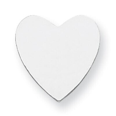 Heart Shape Stamping 14k White Gold WG1219, MPN: WG1219,