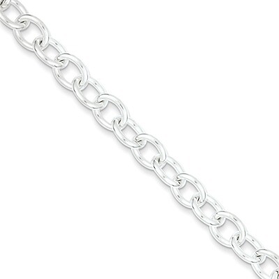 7.5 Inch Link Bracelet Sterling Silver Fancy QH197-7.5, MPN: QH197-7.5, 886774115580