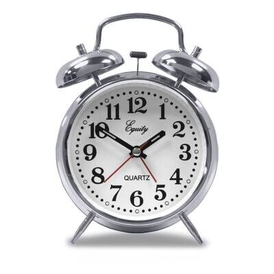 Silver-tone Analog Quartz Alarm Clock GM22197, MPN: GM22197, 47404130148