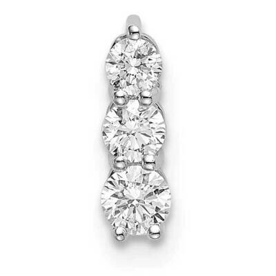 Diamond Si1/Si2 G H I 3-Stone Pendant 14k White Gold Lab Grown PM6637-025-WLG, MPN: PM6637-025-WLG,…