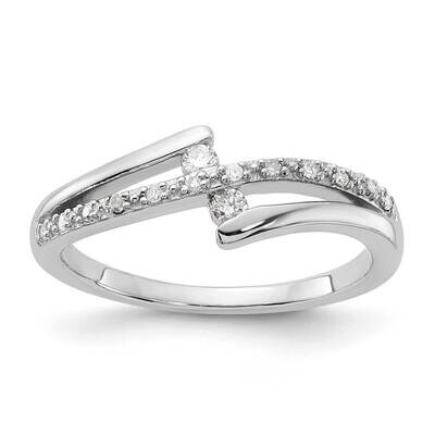 Sterling Silver Polished Diamond Ring RLD3998-SSABS43-7