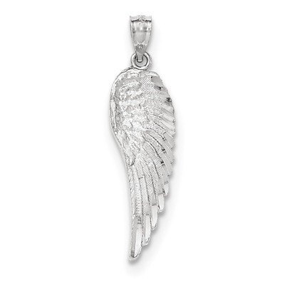 Polished &amp; Textured Angel Wing Pendant 14k white Gold YC1244, MPN: YC1244, 886774617619