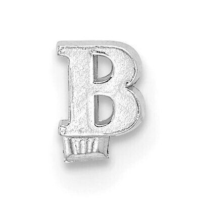 Casted Letter B 14k White Gold WG2219B, MPN: WG2219B,