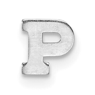 Die Struck Letter P 14k White Gold WG2220P, MPN: WG2220P,