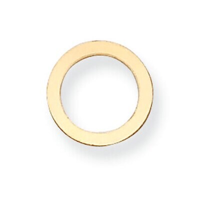 Circle with Hole Stamping 14k Yellow Gold YG1050, MPN: YG1050,