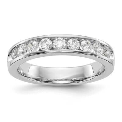 9-Stone Diamond Channel Band 14k White Gold RM3310B-071-WAA, MPN: RM3310B-071-WAA,