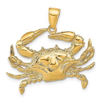 Blue Crab Pendant 10k Gold 10D4109, MPN: 10D4109,