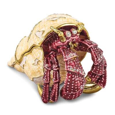 Herman Red Leg Hermit Crab Trinket Box Bejeweled BJ4033, MPN: BJ4033, 191101910104