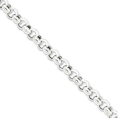 7.5 Inch 9.5mm Rolo Bracelet Sterling Silver QFC109-7.5, MPN: QFC109-7.5, 883957942117