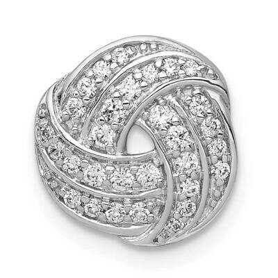 1/4Ct. Diamond Love Knot Chain Slide 14k White Gold PM3834-025-WA, MPN: PM3834-025-WA, 883957490250