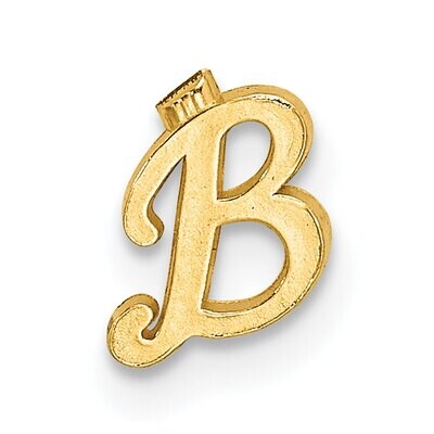 Casted Letter B 14k Yellow Gold YG2222B, MPN: YG2222B,