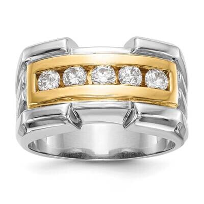 14Ktt True Origin Vs/Si, D E F, Men&#39;s Band Lab Grown Diamond RM3485B-064-YWLD, MPN: RM3485B-064-YWL…