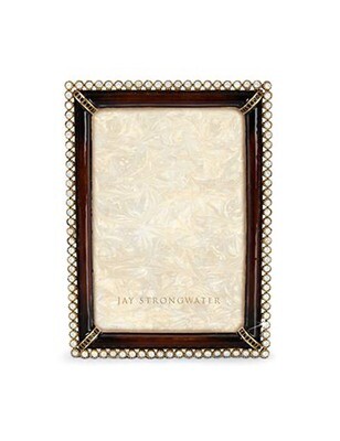Jay Strongwater Lorraine Safari Stone Edge 4 x 6 Inch Picture Frame, MPN: SPF5510-271,