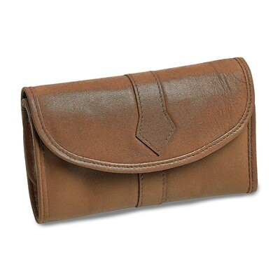 Tan Leather Trifold Jewelry Clutch GM17742, MPN: GM17742, 892925003453