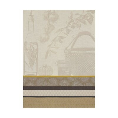 Le Jacquard Francais Saveurs De Provence Beige Tea Towel 24 X 31 Inch 22798 Set of 4, MPN: 22798, 3…