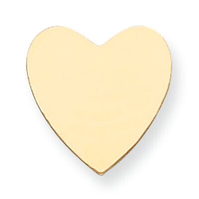 Heart Shape Stamping 14k Yellow Gold YG1219, MPN: YG1219,