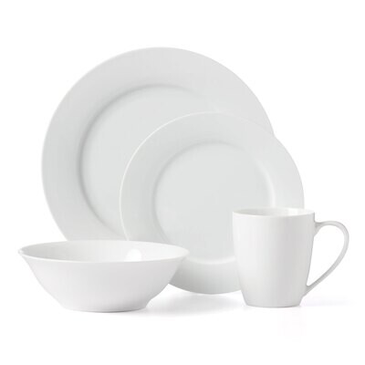 Oneida Naturally White 16 Piece Dinnerware Set D137916RL20, MPN: D137916RL20, 79363011886