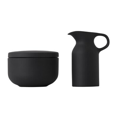 Royal Doulton Olio Black Sugar and Creamer Set 1056186, MPN: 1056186, 701587439633