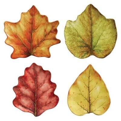 Juliska Forest Walk Leaf Cocktail Plate Set of 4 CW53SET/90, MPN: CW53SET/90, 815261022179