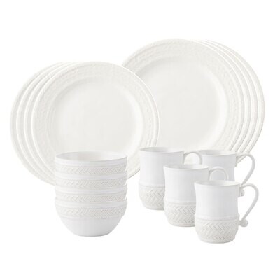 Juliska Le Panier Whitewash 16 Piece Set KH200SET/10, MPN: KH200SET/10, 810090260891