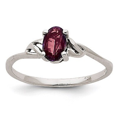 Rhodolite Garnet Birthstone Ring 14k White Gold XBR147, MPN: XBR147, 883957444680