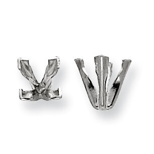 Princess V-End .62ct. Setting 14k White WG167-5, MPN: WG167-5,