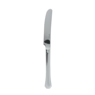 Sambonet deco table knife solid handle 9 1/4 inch - silverplated on 18/10 stainless steel, MPN: 527…