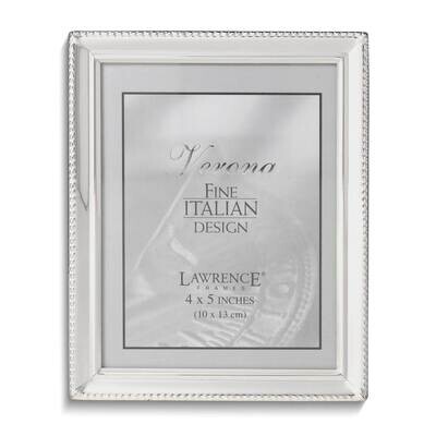 Silver-tone Beaded 4x5 Photo Frame GM25437, MPN: GM25437, 751148060707
