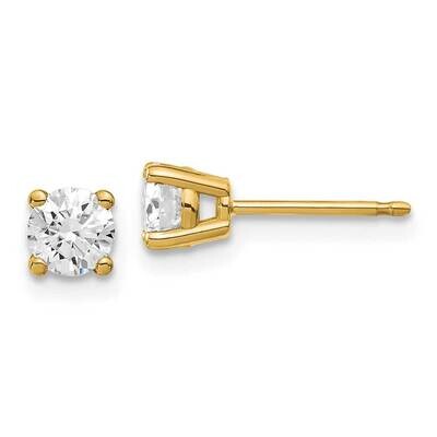 3/4ct. 4.5mm Round G H I True Light Moissanite Earrings 14k Gold YG324-6MT, MPN: YG324-6MT, 1911011…