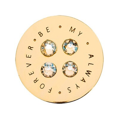Nikki Lissoni Forever Be My Always Gold-Plated 23mm Coin C1609GS, MPN: C1609GS, 8719075301791