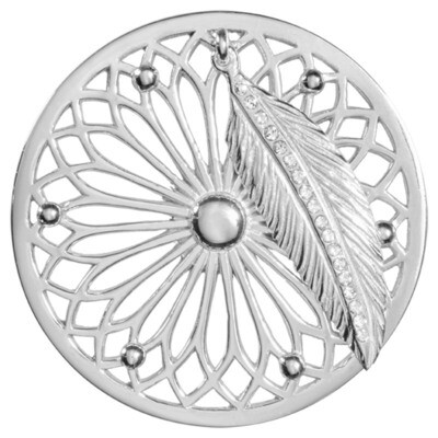 Nikki Lissoni Dreamcatcher Dangle Silver-Plated 43mm Coin C1405SL, MPN: C1405SL, 8718627469569