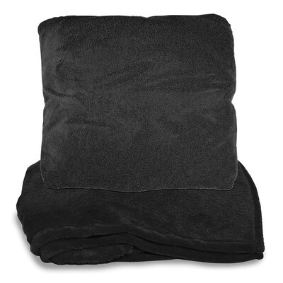 Black Fleece Zip-up Pillow Blanket GM19194, MPN: GM19194, 633944009787