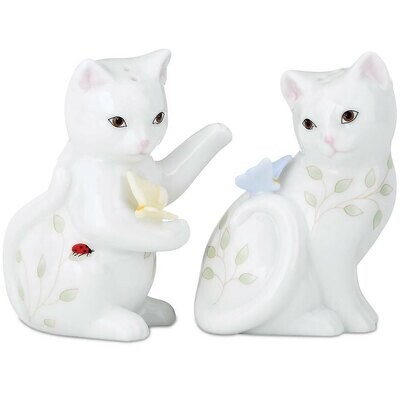 Lenox Butterfly Meadow Kitchen Kitten Salt &amp; Pepper Set 817137, MPN: 817137,