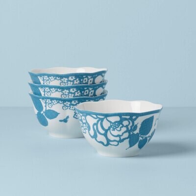 Lenox Butterfly Meadow Cottage Rice Bowls Set of 4 Cornflower 894281, MPN: 894281, 194372023252