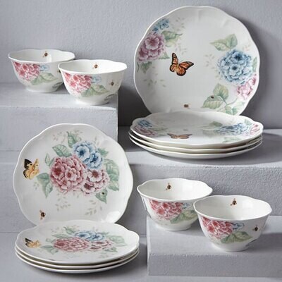 Lenox Butterfly Meadow Hydrangea 12 Piece Set 849407, MPN: 849407, 882864527424