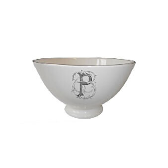 Gien Filet Blue Monogram Bowl Large P 1710C01P80, MPN: 1710C01P80, 3660838015491