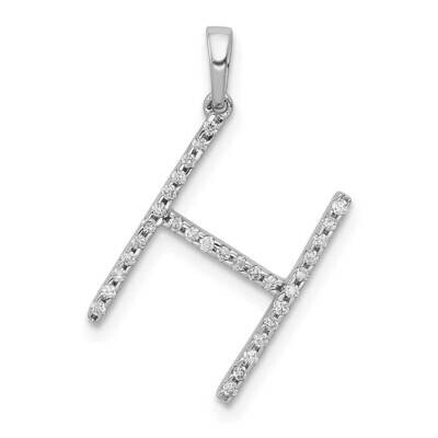 Initial H Pendant 14k White Gold Diamond PM5222H-010-WA, MPN: PM5222H-010-WA, 883957134352