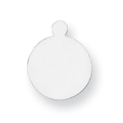 Round with Eyelet Stamping 14k White Gold WG1031, MPN: WG1031,
