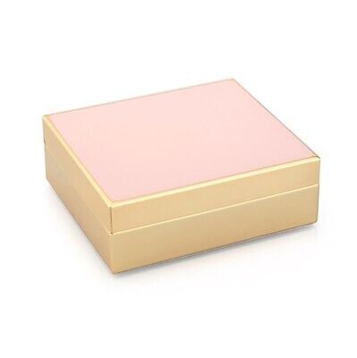 Addison Ross Pale Pink Enamel &amp; Gold Box 4 x 3 Inch e-Gold Plating BX1016, MPN: BX1016, UPC/EAN: 50…