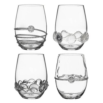 Juliska Heritage Stemless Wine Assorted Set of 4 B545SET/C, MPN: B545SET/C, 810034836045